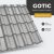 GOTIC 35 Cserepeslemez Ral9006 Fehéralumínium 0.50 MM fényes