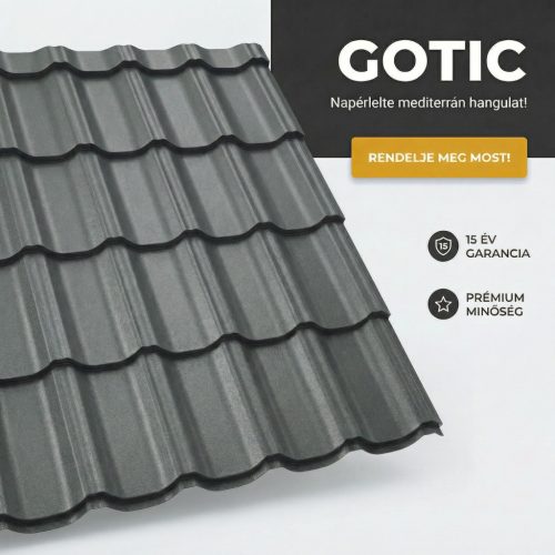 GOTIC 35 Cserepeslemez Ral7024  Grafitszürke Matt 0.45 MM