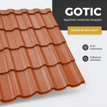 GOTIC 35 Cserepeslemez Ral8004 Rézbarna Matt 0.45 MM