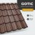 GOTIC 35 Cserepeslemez Ral8017 Csokoládébarna Matt 0.50 MM