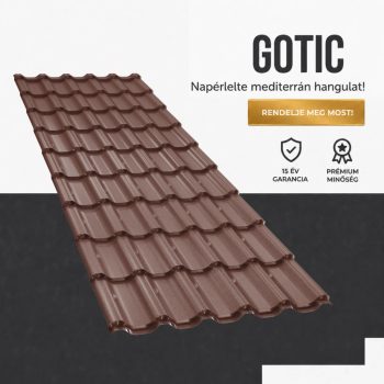 GOTIC 35 Cserepeslemez Ral8017 Csokoládébarna Matt 0.60 MM