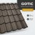 GOTIC 35 Cserepeslemez Ral8019 Szürkésbarna Matt 0.60 MM