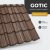 GOTIC 35 Cserepeslemez Famintás Antik Paliszander 0.45 MM