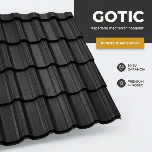 GOTIC 35 Cserepeslemez Famintás Fekete 0.50MM 0.50 MM