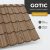 GOTIC 35 Cserepeslemez Famintás Arany Paliszander 0.50 MM
