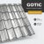GOTIC 40 Cserepeslemez Horganyzott 0.45 MM