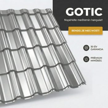GOTIC 40 Cserepeslemez Horganyzott 0.60 MM