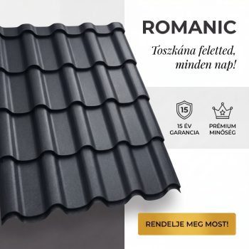   ROMANIC 35 Cserepeslemez Ral7016 Antracitszürke Matt 0.50 MM