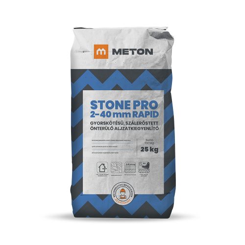 STONE PRO 2-40 Rapid, gyorskötésű, szálerősített önterülő aljzatkiegyenlítő